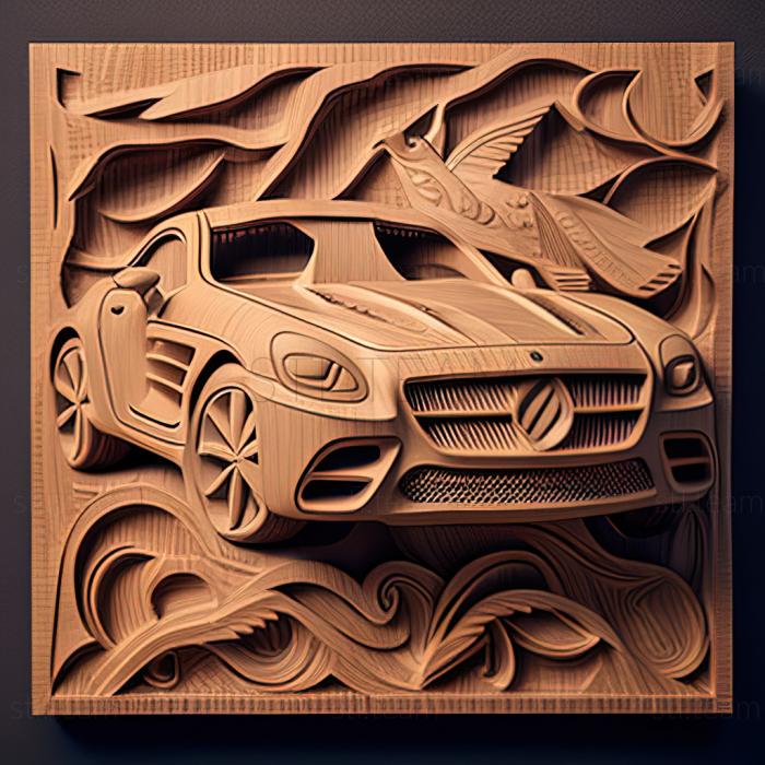 3D model Mercedes Benz SLC (STL)